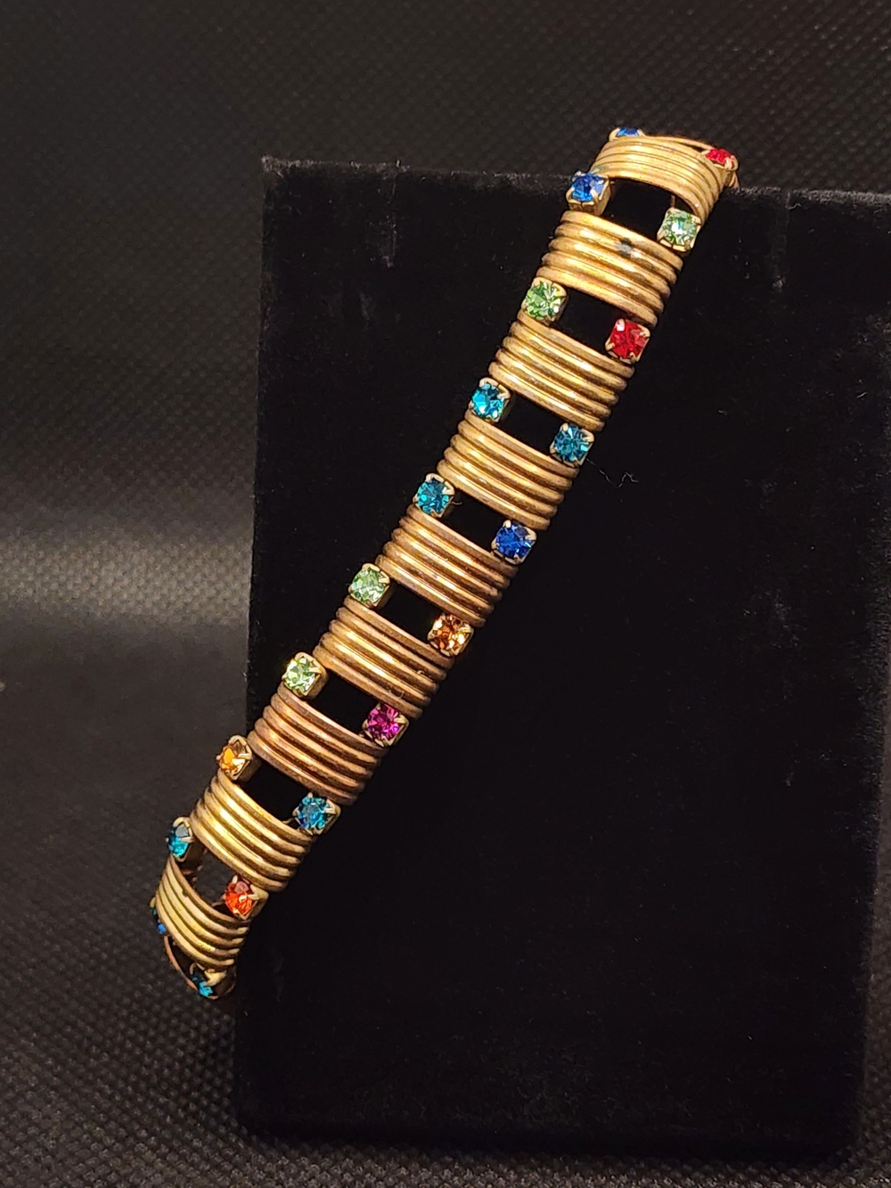 Rare Vintage Multi-Colored Swarovski Crystal Bracelet